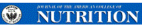 Journal of American College of Nutrition